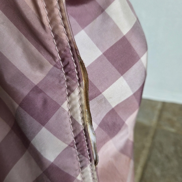 Burberry Nylon And Leather Nova Check Pink Plaid Tote Bag - Picture 7 of 17